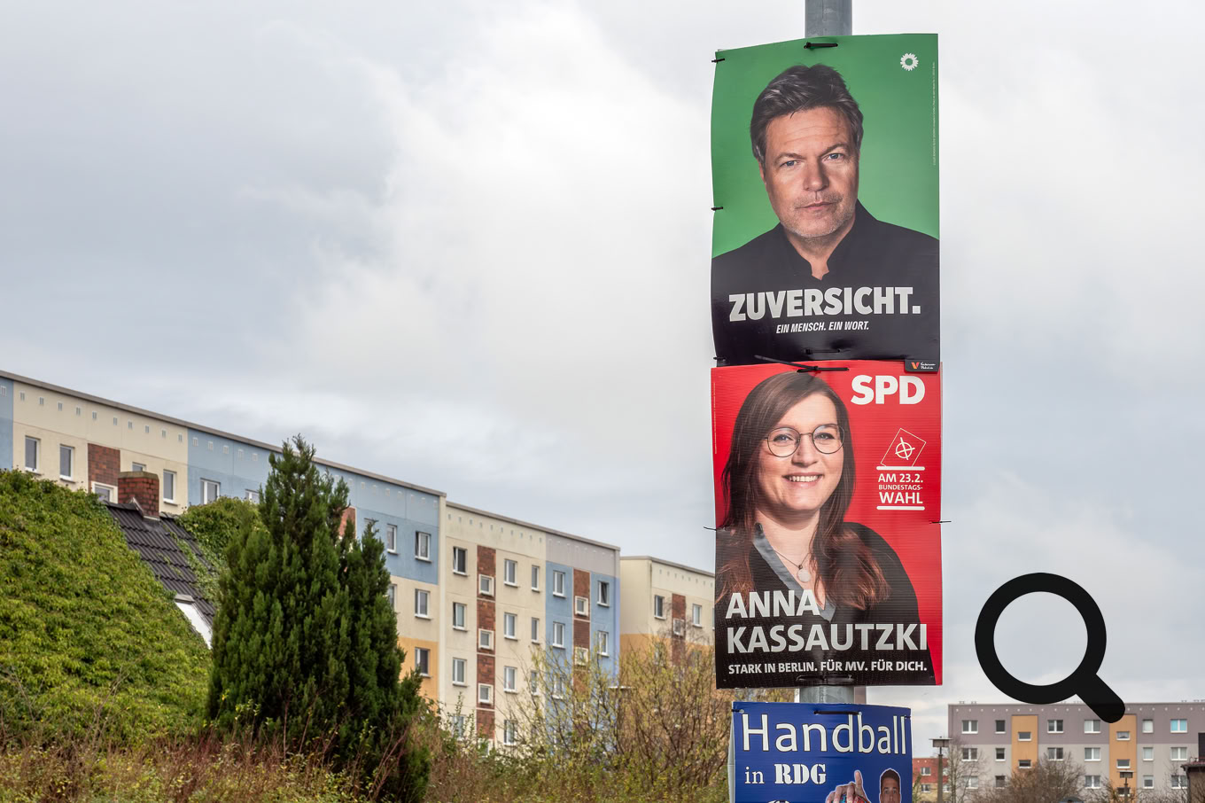Wahlkampfwerbung, SPD, Grüne