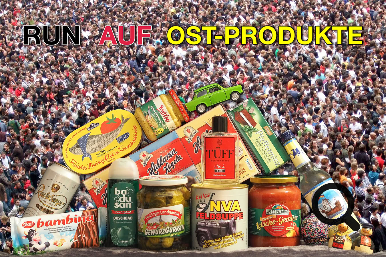 Fast 33 Jahre nach der Wende sind Hallorenkugeln aus Halle, RügenFisch aus Sassnitz, Senf aus Bautzen, Bier aus Radeberg und die Zetti Schokolade "bambina" aus Zeitz wieder angesagt, um nur einige zu nennen.