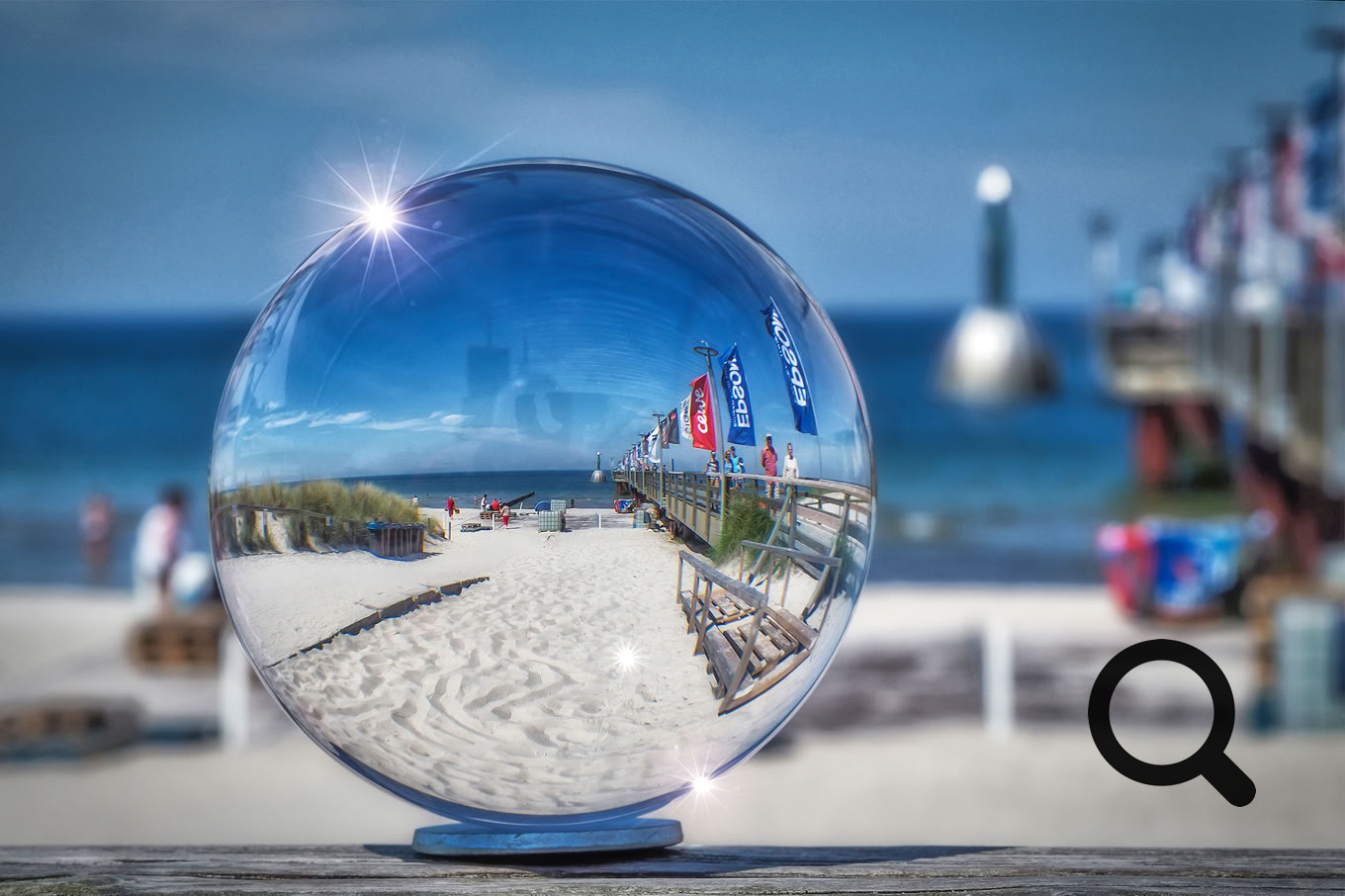 Aufgenommen an der Seebrücke Zingst während des Umweltfotofestivals „horizonte zingst“ 2019. Im Ostseebad werden Einsteiger wie auch Fortgeschrittene und Profifotografen bestens betreut.