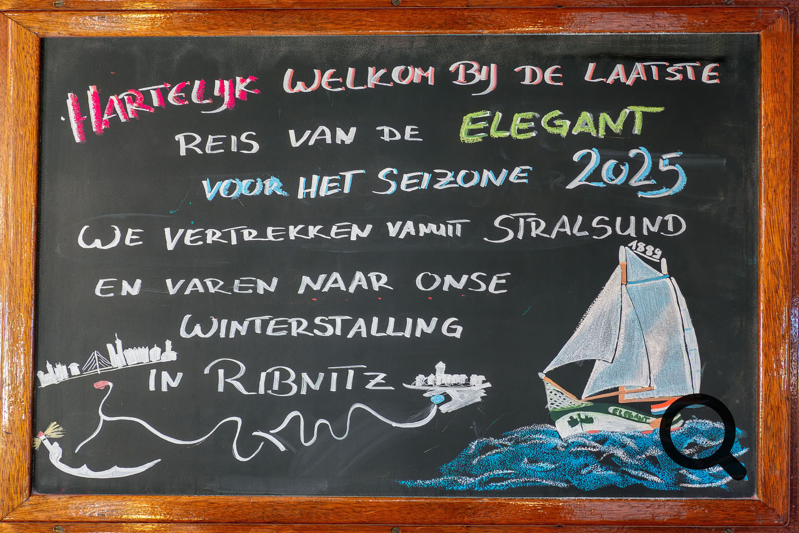 Zweimast-Klipper ELEGANT Hafen Ribnitz