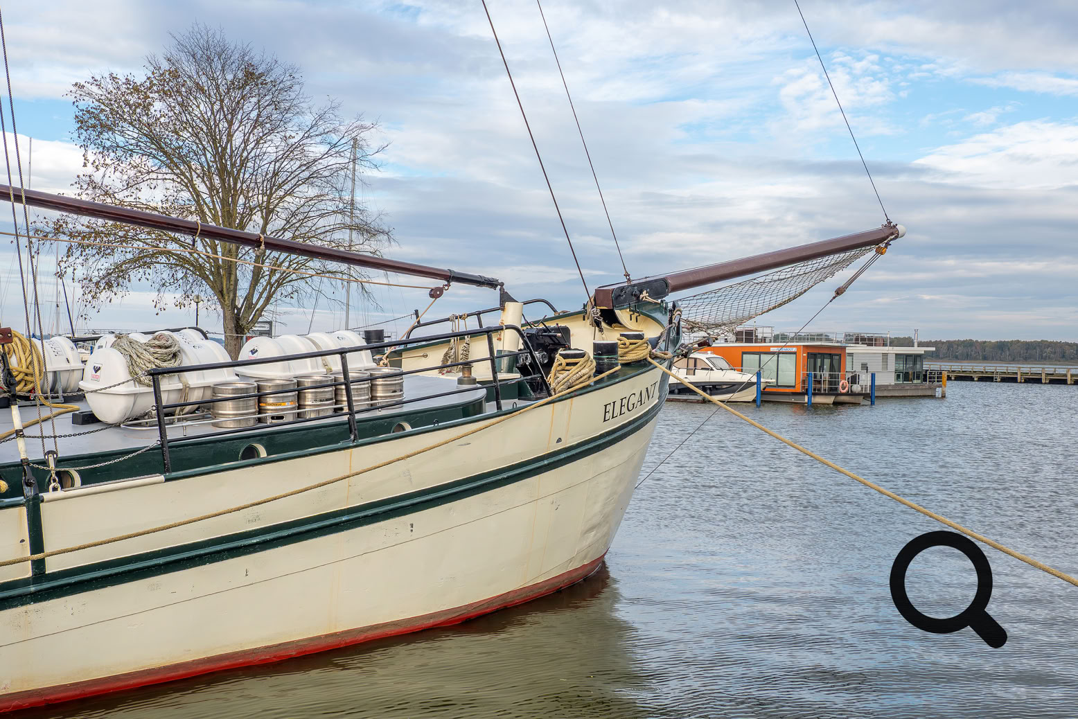 Zweimast-Klipper ELEGANT Hafen Ribnitz