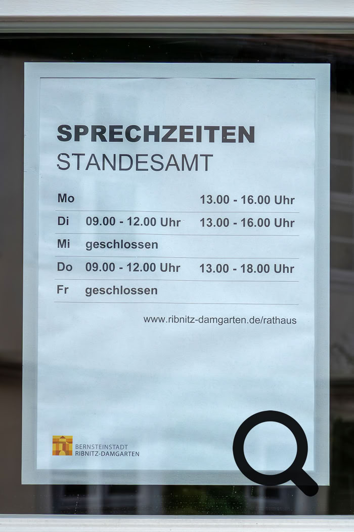 Standesamt Ribnitz-Damgarten Sprechzeiten
