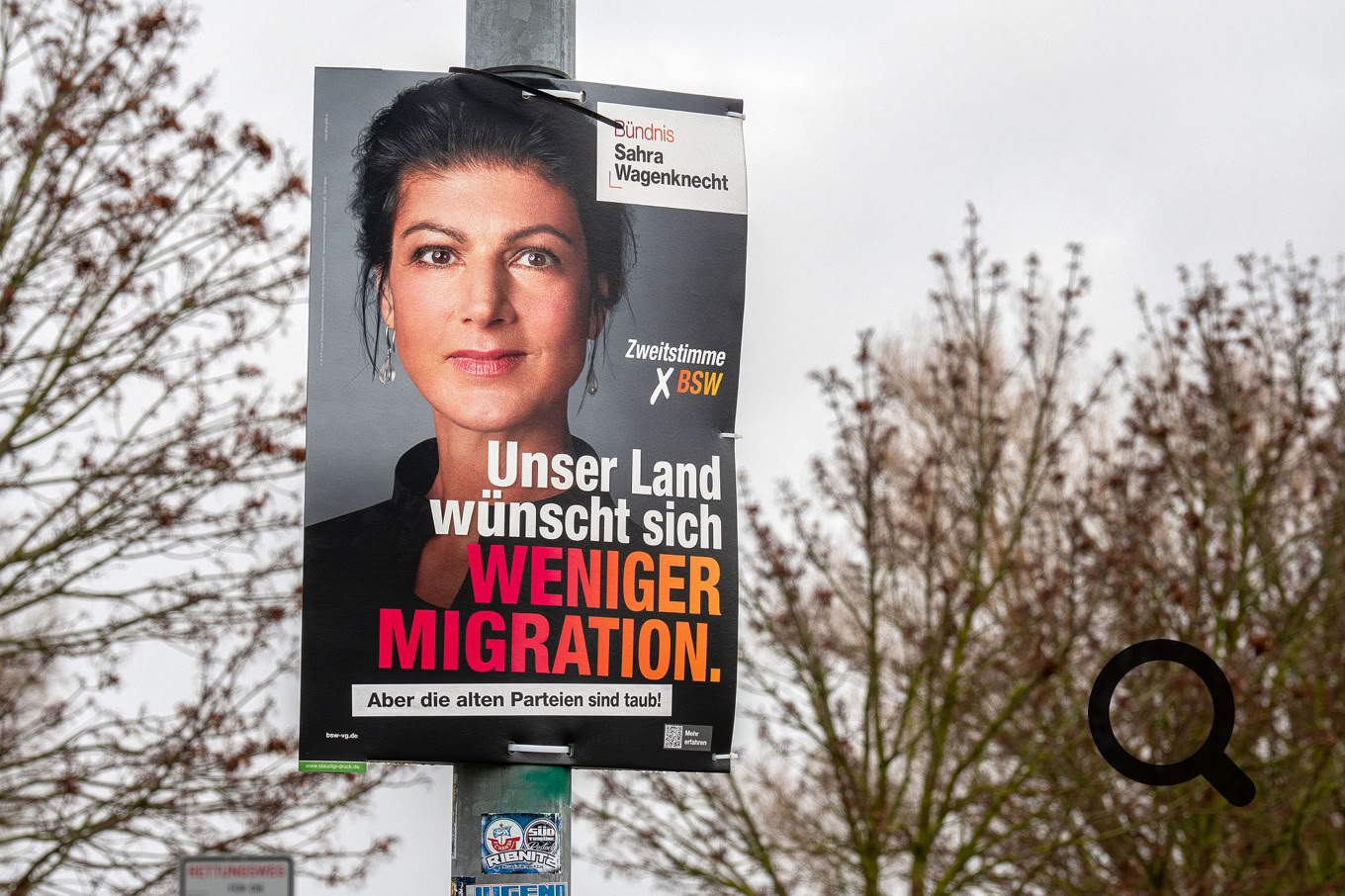 Wahlkampfwerbung, BSW, Sahra Wagenknecht