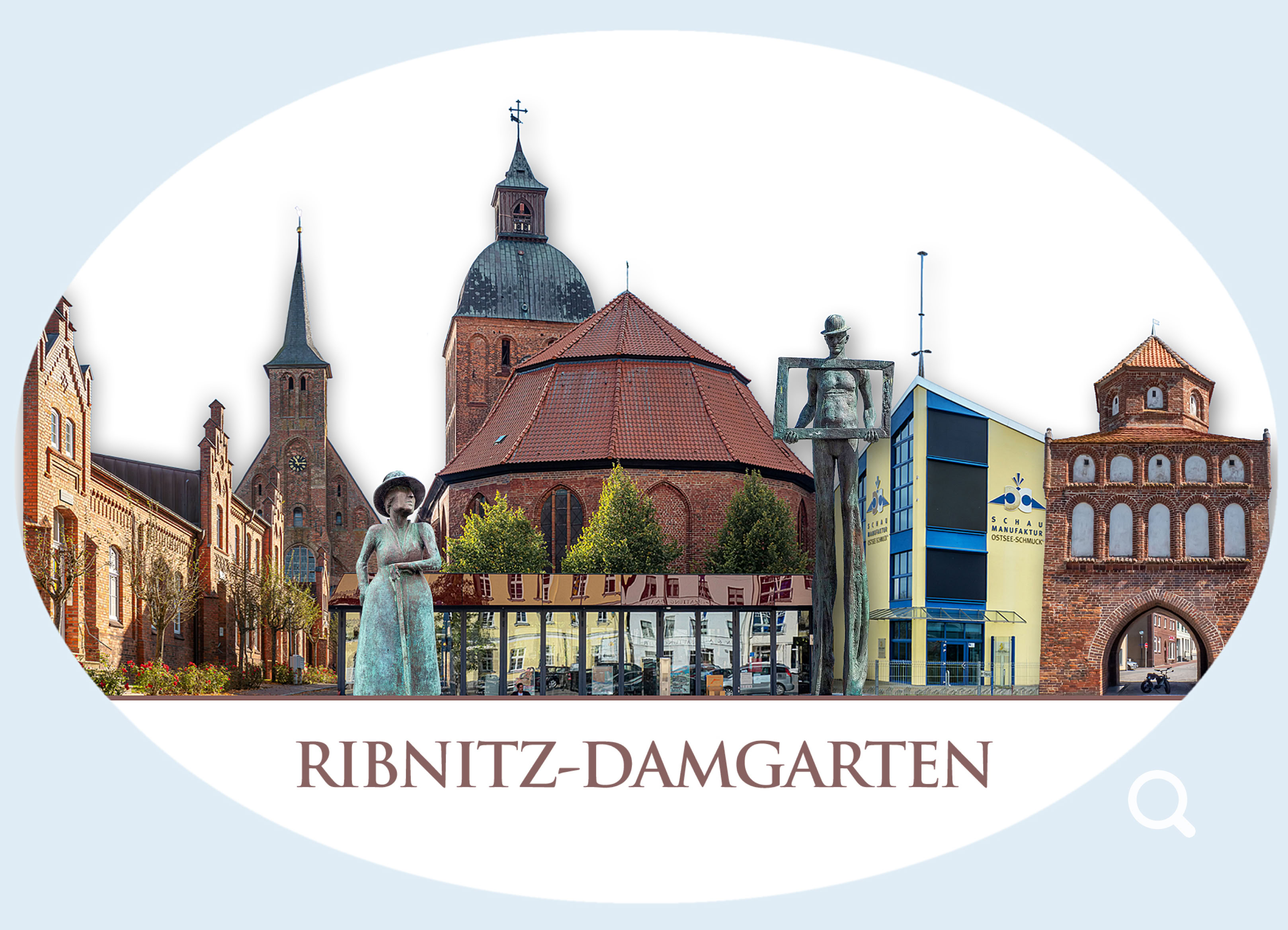 Stadtansicht von Ribnitz-Damgarten