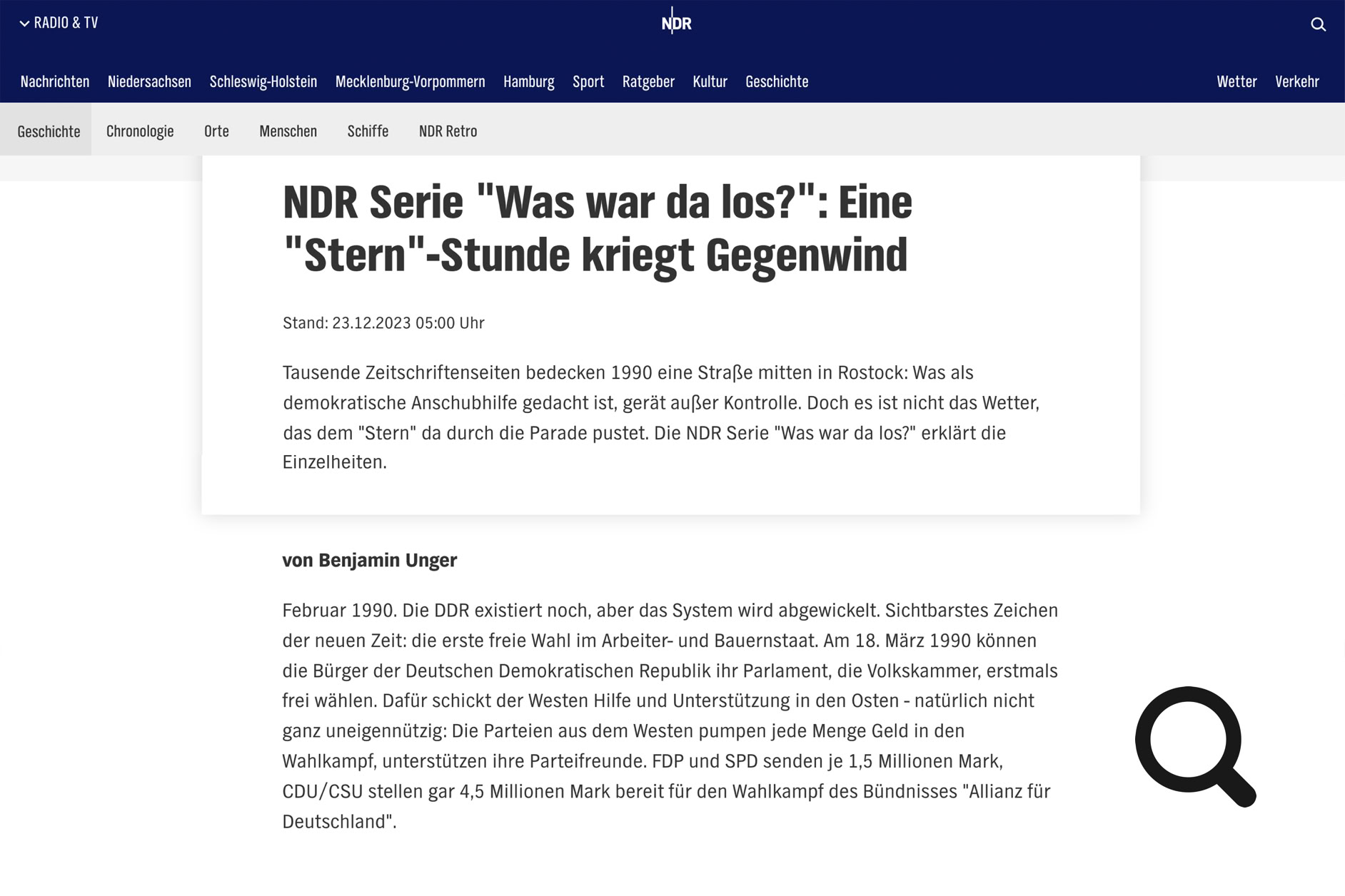 Eine "Stern"-Stunde kriegt Gegenwind