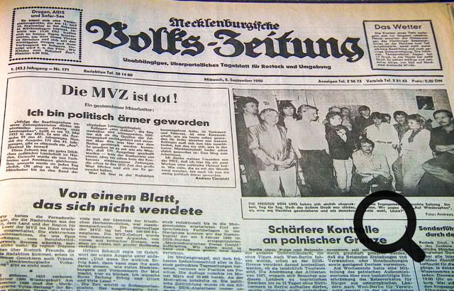 Letzte Ausgabe der MVZ