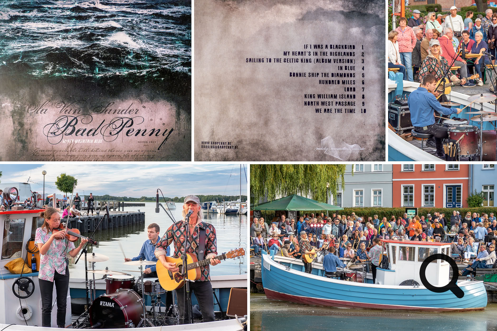 Bad Penny Fotocollage mit CD Cover